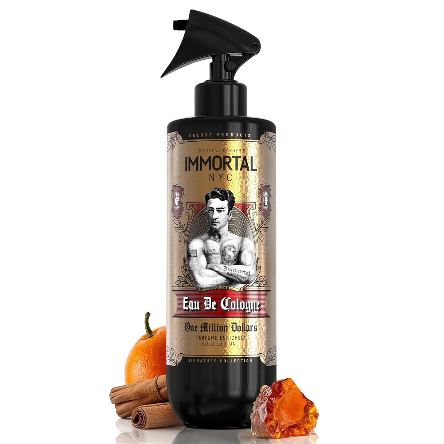 One Million Dollars After Shave Spray Body/Face 17oz. Premier Men's Cologne, - Exclusive Barbers - Softens Skin - Refreshes/disinfects and Relieves Face and Skin - Moisturizing Formula After Shaving