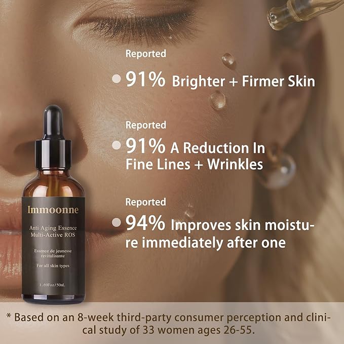 Anti-Aging Facial Oil, Natural and Organic Facia Essence with ROS, Vitamin E Oil, Grape Seed Oil,Tea Tree 1.69 Ounce (1.69 Fl Oz, Rose)