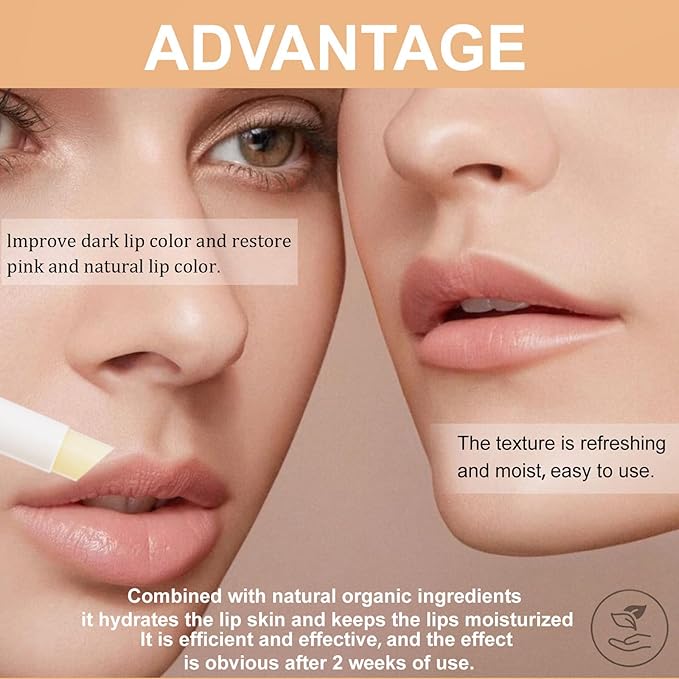 Turmeric Lip Balm for Smokers With Root Oil - Brightening for Dark Lips, Long-Lasting Moisturizer for Dry, Cracked, and Dull Lips - All Natural Hydrating Skin Care, 0.17 oz