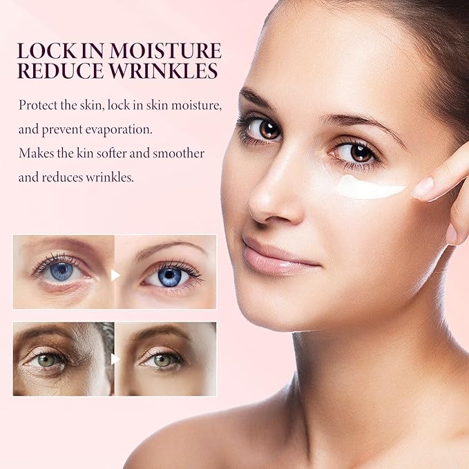 2PCS Mango Eye Cream, Eye Moisturizing Serum, Anti-Aging Treatment for Puffiness, Dark Circles & Fine Lines, Fast-Absorbing Hydration, 0.53 Fl Oz x 2