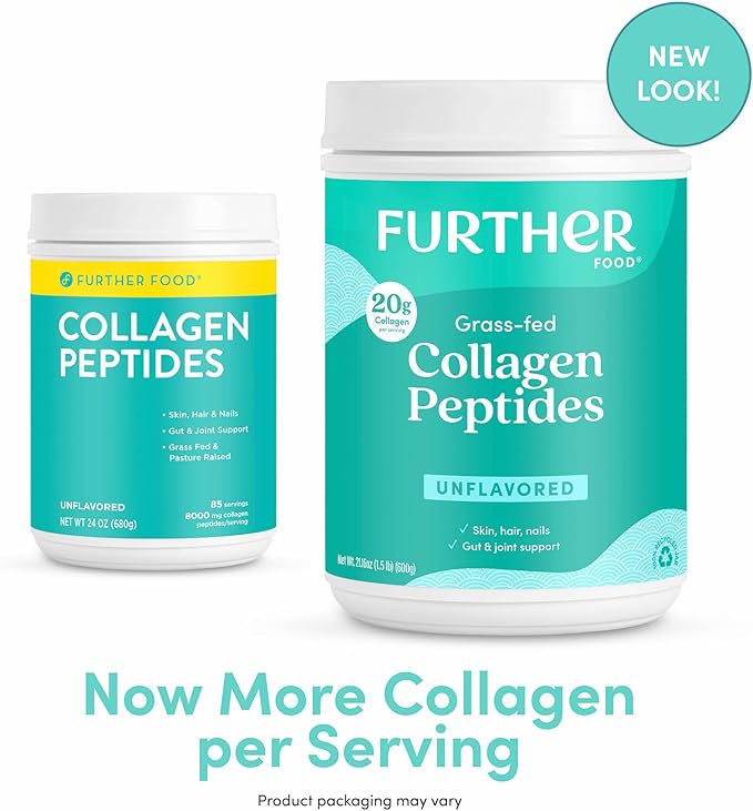 Further Food Unflavored Collagen Peptides Powder, 1 & 3 Protein