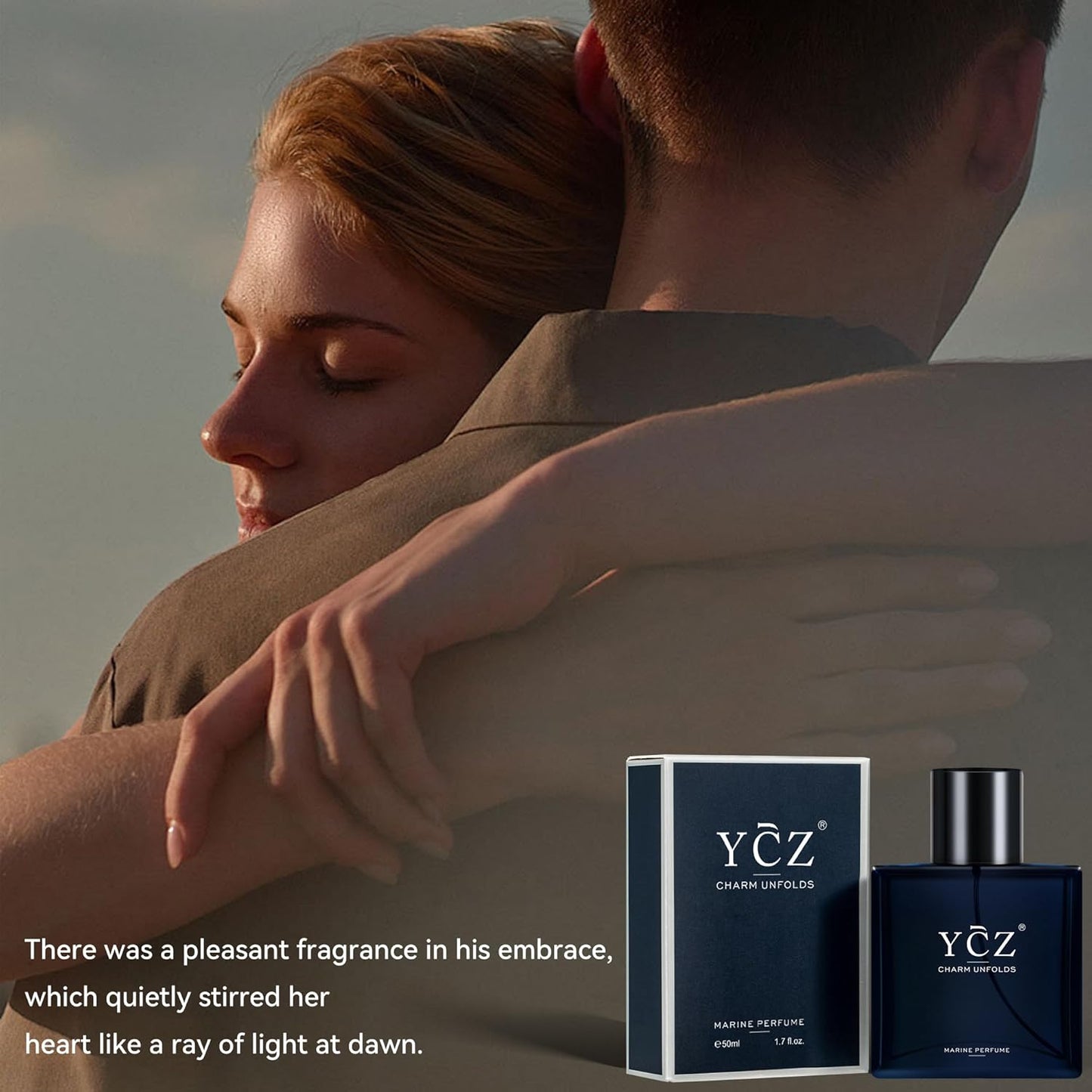 Ycz Midnight Marine Perfume for Men, 1.7 oz. Refreshing & Warm Masculine Scent for Daily Use Men's Casual Cologne Smell Fresh All Day A Gift for Any Occasion