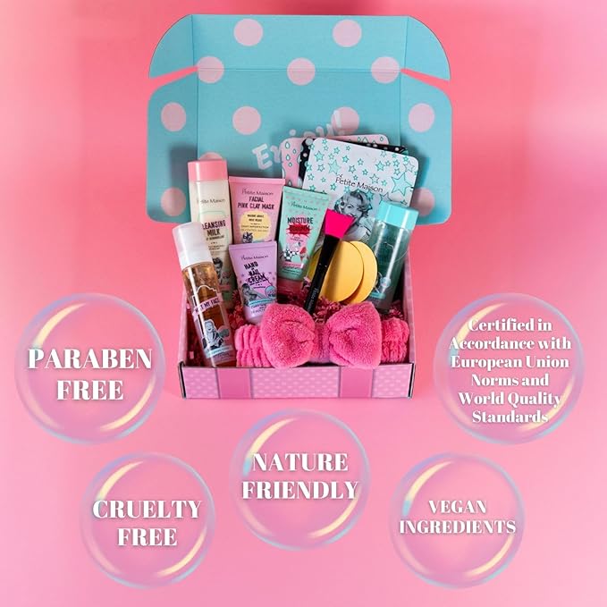 13-Piece Pampering Gift Set for Teen Girls and Women - Skincare Products in Stylish Gift Box - Great Birthday and Facial Gifts