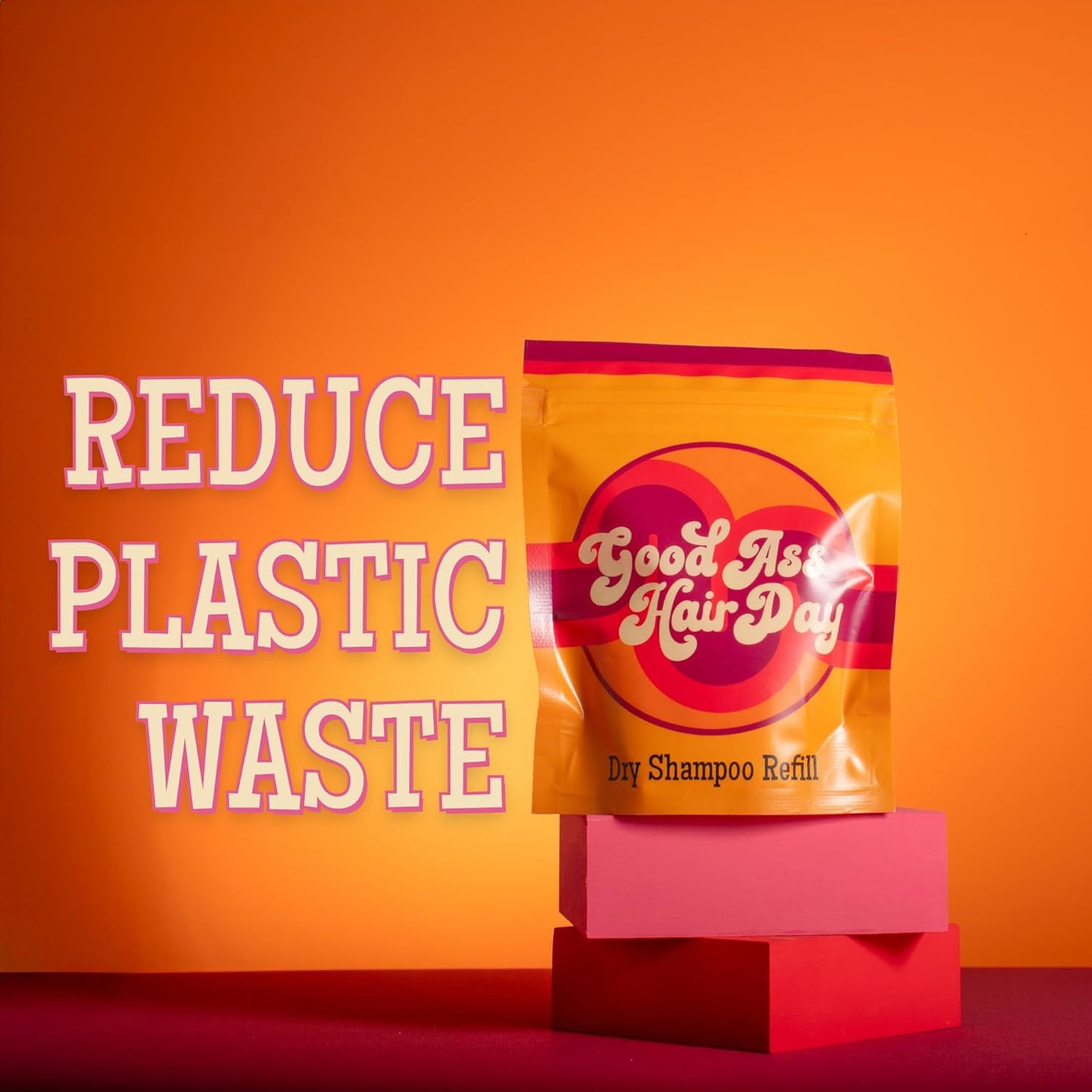 Good A Hair Day Dry Shampoo Refill (Dark), All Natural, Talc-Free, Absorbs Oil