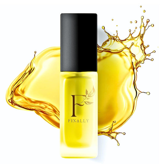 100% Natural Lip Treatment for Dry, Chapped Lips- Infused with Jojoba for Deeply Nourishing Lip Oil, Long-Lasting Hydration, Cold-Pressed Oils, Pregnancy Safe, Organic Lip Gloss by Finally