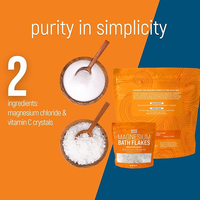 10 lbs Magnesium Flakes with Vitamin C, and 5 lbs Unscented Flakes: 2 Pack Bundle