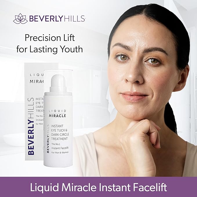 Beverly Hills Instant Facelift Anti Aging Eye Serum Treatment for Dark Circles, Puffy Eyes, Wrinkles, Under Eye Bags, Fine Lines, and Crows Feet | 30mL (120 Days Supply)