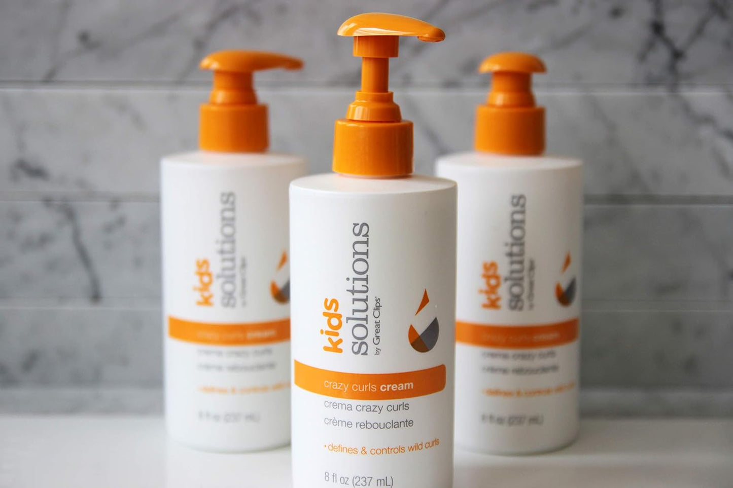 GREAT CLIPS Solutions Kid's Crazy Curls Cream, 8oz | Defines Curls & Smoothes Frizzy Hair | Recommended for Children Ages 4-10