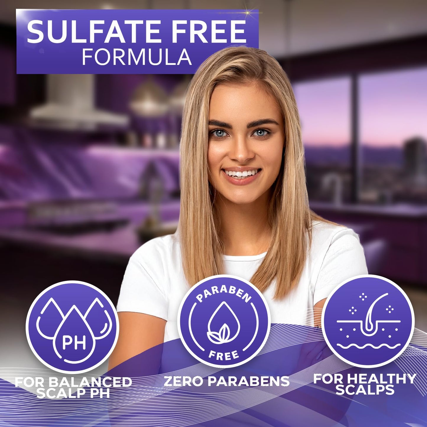 Hard Water Shampoo and Conditioner Set - Sulfate Free Hair Care Products for Women and Men - Moisturizing Treatment with Chelating Properties for a Deep Clean - Remover for Cleansing Mineral Build Up