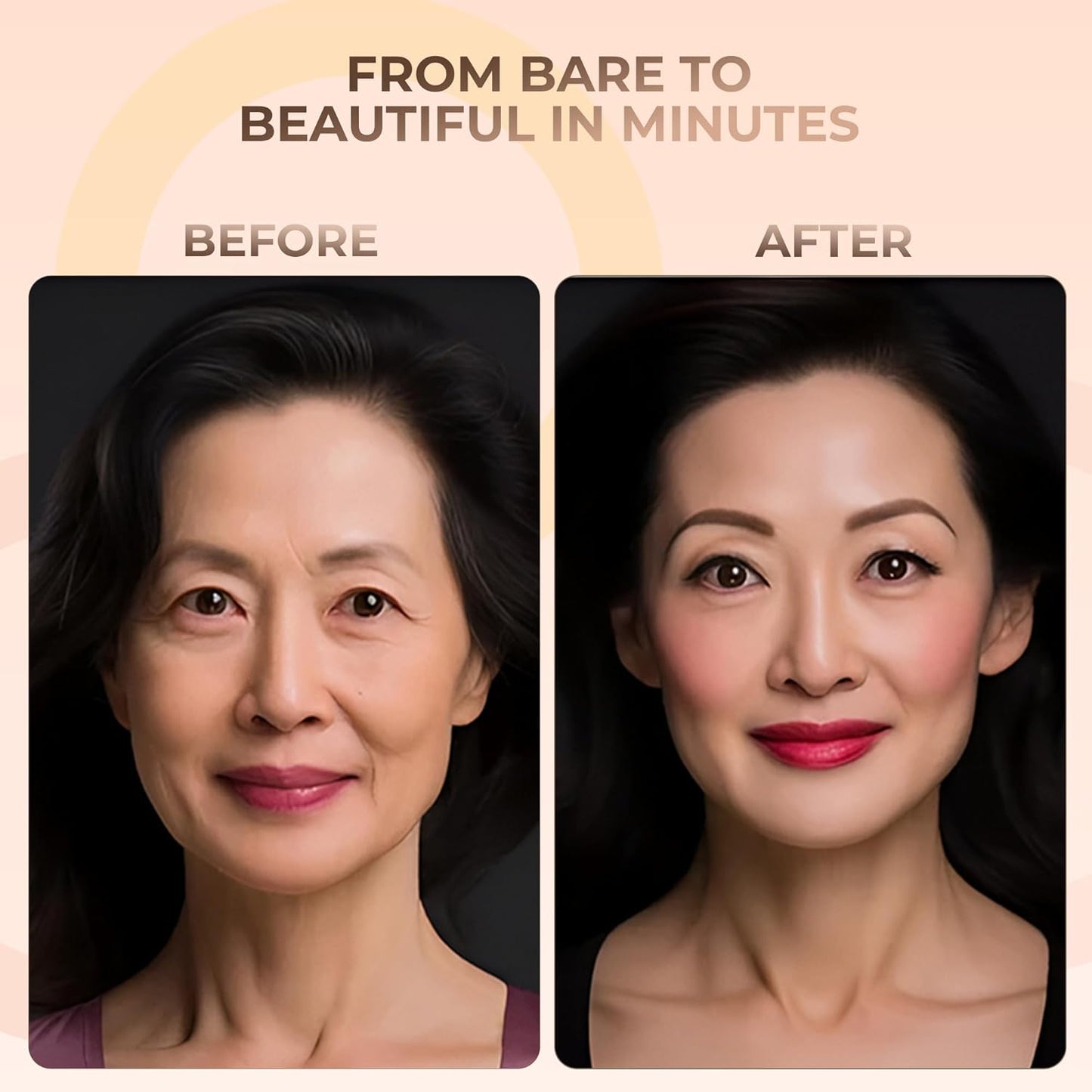 ULTIMATE KIT (LIGHT TAN) Full Size Mineral Makeup Set Matte Foundation Kit Bare Face Sheer Powder Cover