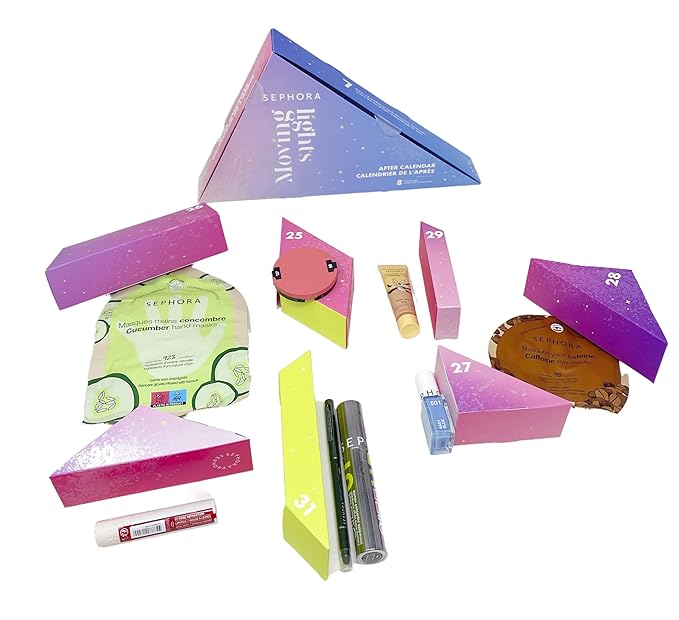 Sephora Favorites Limited Edition Moving Lights After Calendar 7 Days of Makeup and Skincare Surprises - 8 Full Size Gifts