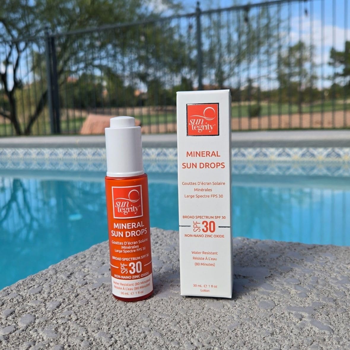 Suntegrity Mineral Sun Drops SPF 30 | Broad Spectrum Zinc Oxide Sunscreen for Face | Vegan, Reef-Safe, Non-Greasy Daily Sun Protection | Fragrance-Free, Lightweight Formula