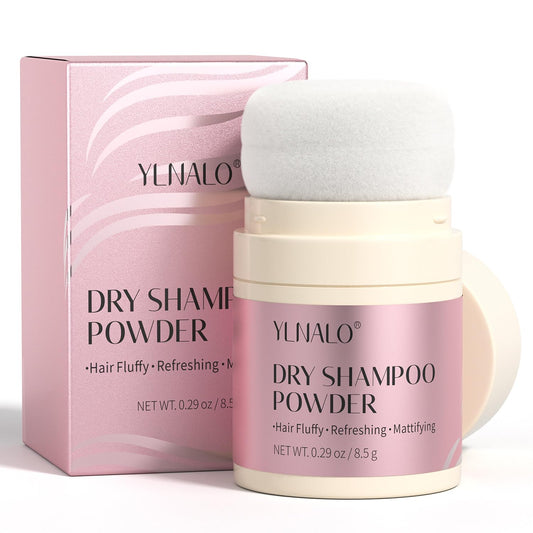 YLNALO Dry Shampoo Powder, Mattifying Root Fuller Looking Refreshing Hair, Vegan, Non-aerosol, No White Cast, Travel Size Dry Shampoo Suitable for Women and Men, 0.29 Oz