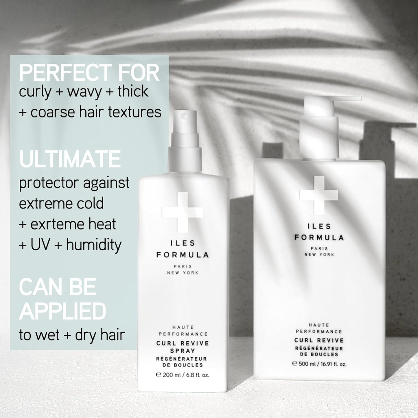 ILES FORMULA Curl Revive Spray – Leave-In Styling Serum, Defines Curls, Anti-Frizz & Anti-Humidity, Heat & Color Protection with Silk Extract, Macroloba Seed & Coconut Alkanes, 6.8 Fl Oz (200 ML)