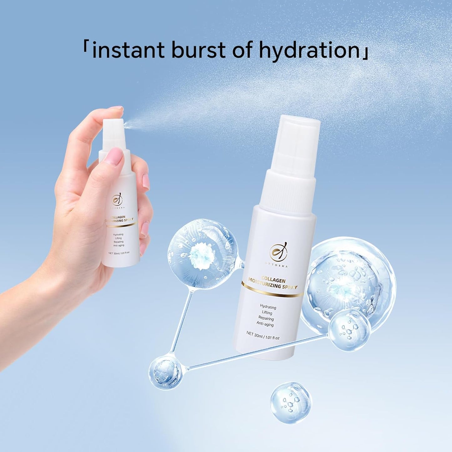 Bioactive Collagen Skincare Kit All In One for Travel Cleaning,Hydrating,Soothing,Repairing,Revitalizing,Anti-aging