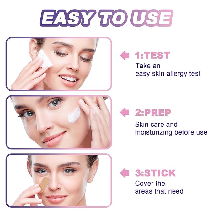 Wrinkle Patches, 160 PCS Face Tape, Pre Cut Kinesiology Full Face Tape for Wrinkles, V Line, Forehead, 11's, Frown, Eye, Lip - Neck Wrinkle Pads, Overnight Used High Elastic Facial Tape