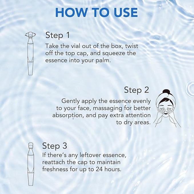 3% Hyaluronic Acid Serum for face, Hyaluronic Acid Tubes, Ultra-Hydrating Vials Serum Smoother Skin, Hyaluronic Acid Boosting Serum Single-Use Skincare 1.2ML*30