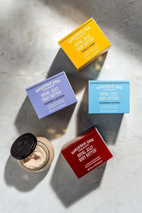 Savannah Bee Company Royal Jelly Body Butter - Deep Hydrating Body Butter for Dry Skin
