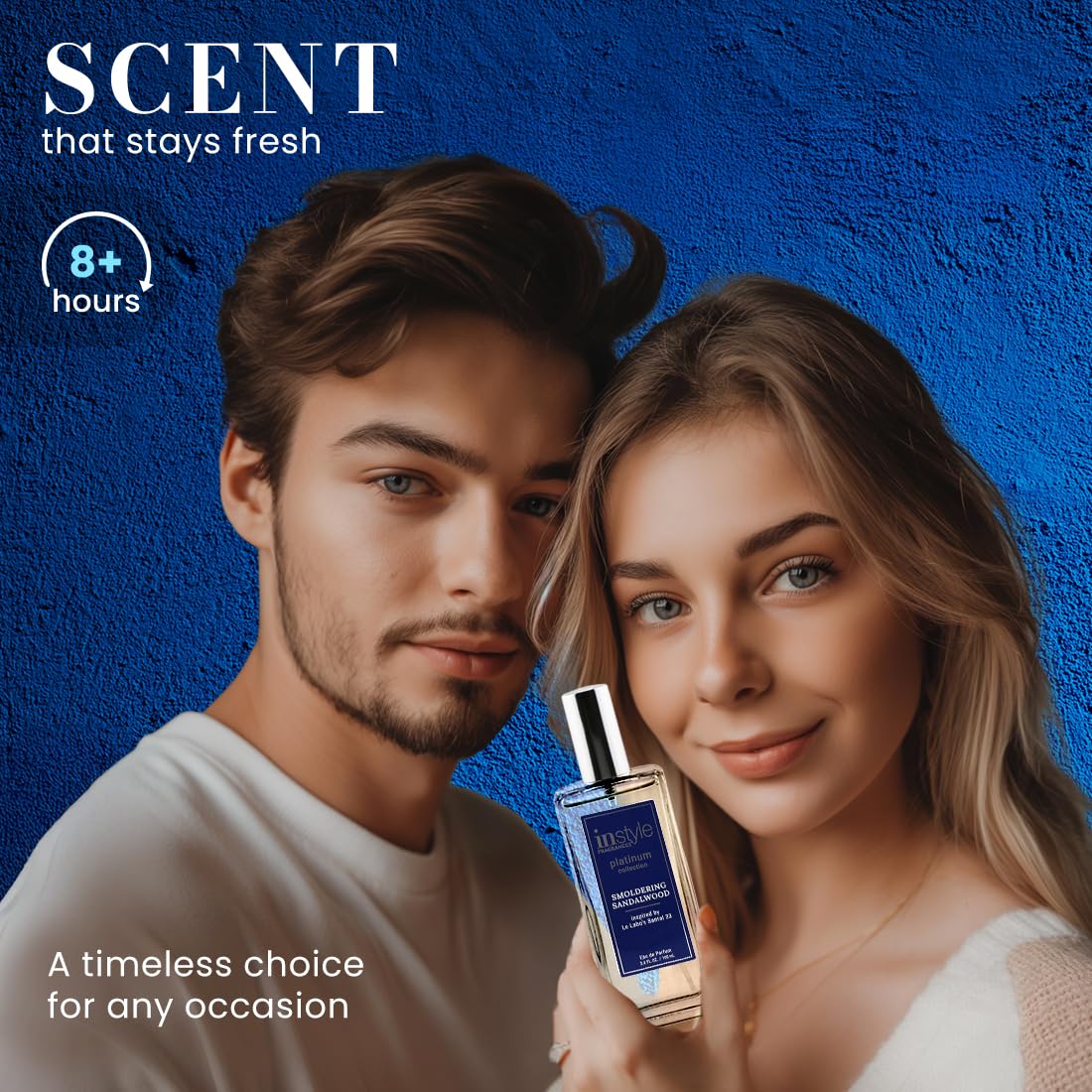 Instyle Fragrances, Platinum Collection, Smoldering Sandalwood, Inspired by Le Labo’s Santal 33, Unisex Eau de Parfum, CLEAN, Vegan, Paraben-Free, Never Tested on Animals, 3.4 Fluid Ounces