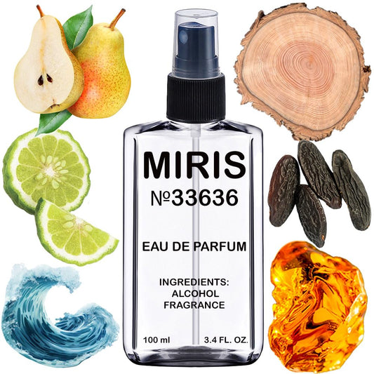 MIRIS No. 33636, Inspired by Aqua Di Gi Absolu, Long-Lasting Eau de Parfum for Men, Spray 3.4 Fl Oz / 100 ml