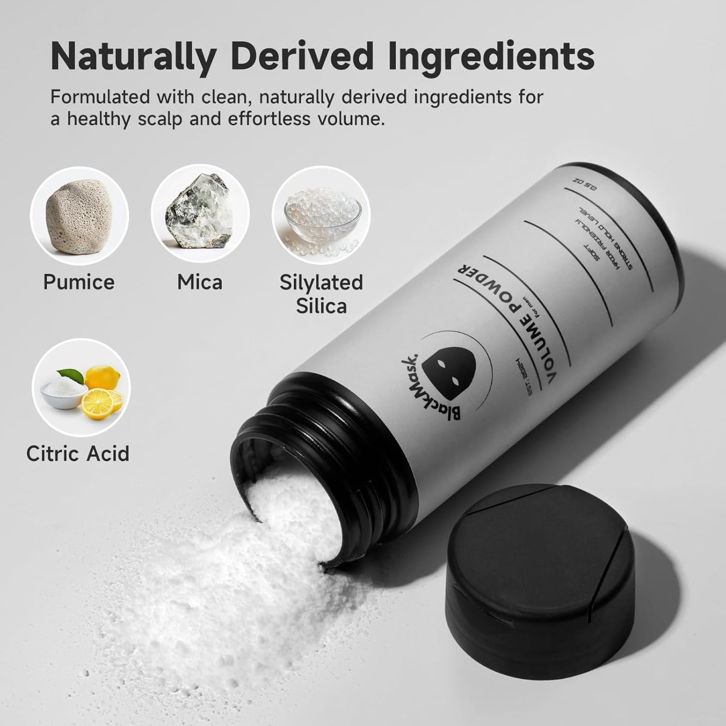 Texture Powder for Men, Easy to Apply - Instantly Adds Texture & Volume, All-Natural Ingredients, Strong Hold, Hair Powder for Men