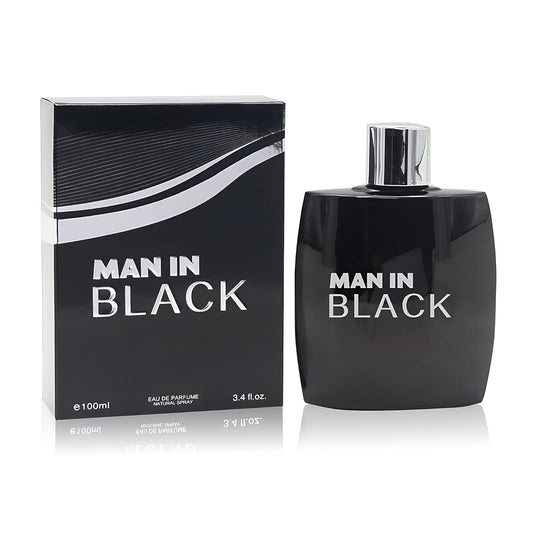 Man in Black Men's Perfume – Bold & Intense Fragrance with Spicy, Woody, and Amber Notes – Long Lasting Scent for Confident,Sophisticated Men
