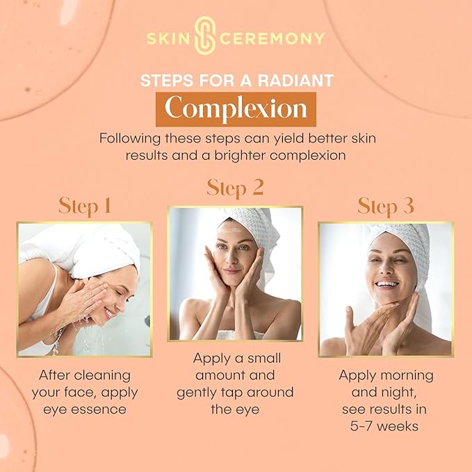 Collagen & Vitamin C Eye Cream - Hydrates, Reduces Puffiness & Dark Circles - Dermatologist Tested, Korean Skin Care for All Skin Types - 1.0 Fl. Oz