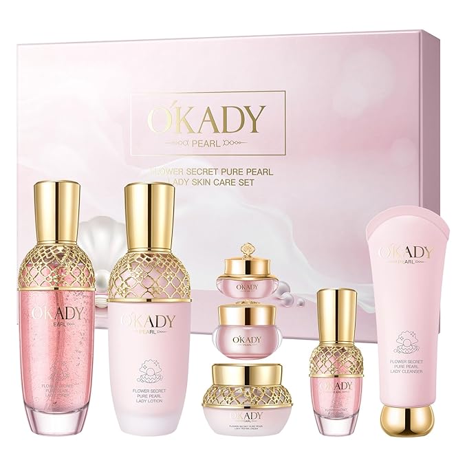 Anti-Aging Skin Care Set & Kit For Women Facial Skin Care Routine Set Kit 7-In-1 Set Gift Set