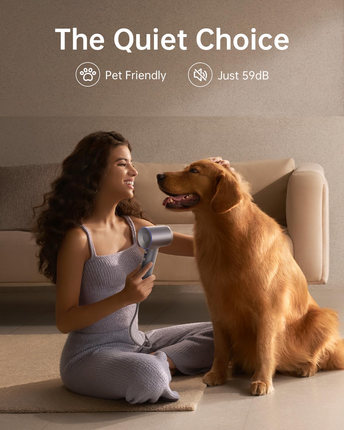 Laifen Swift Hair Dryer, High Speed 200M Ionic Blow Dryer with 110, 000 RPM Brushless Motor for Fast Drying, Low Noise, Hairdryer with Magnetic Nozzle