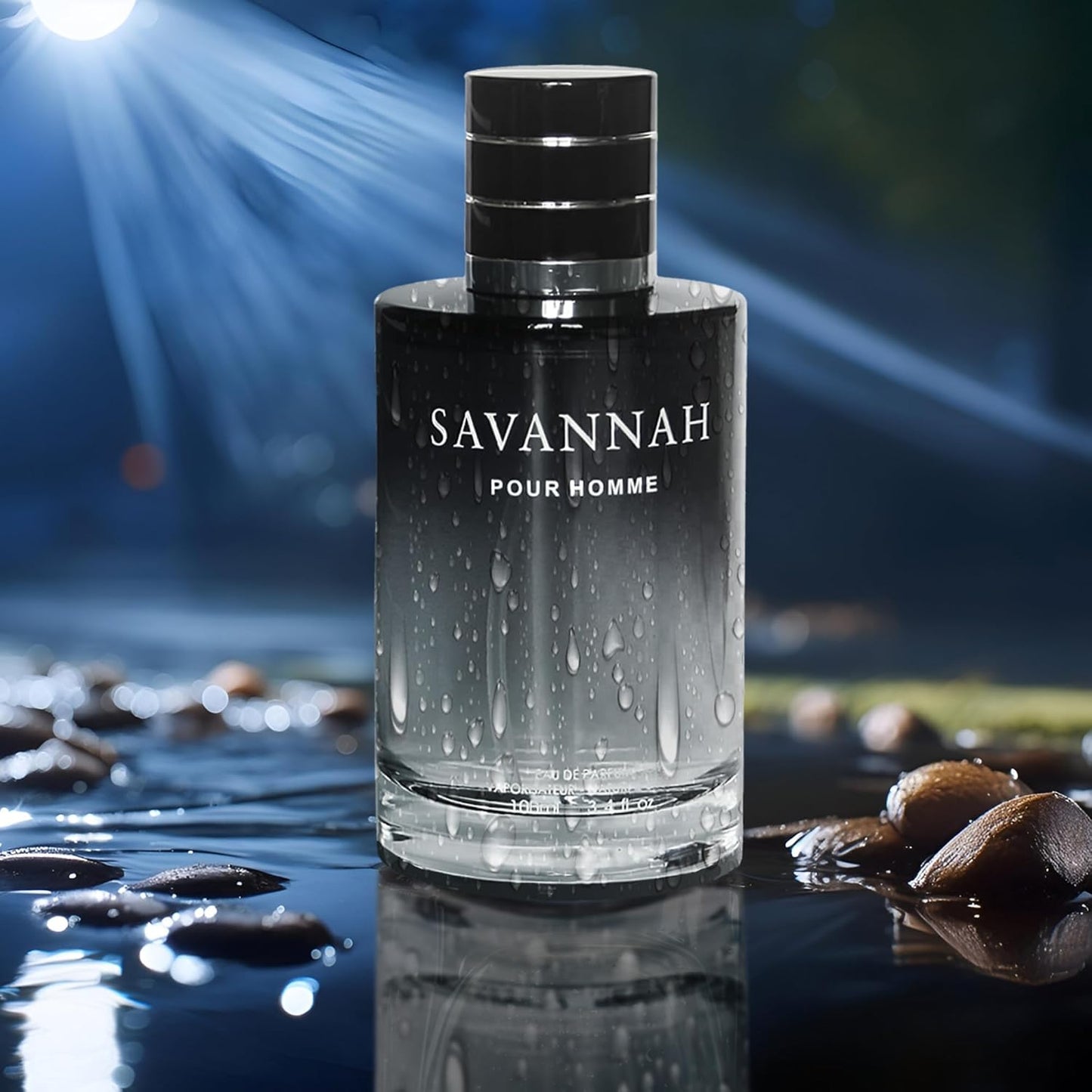 Savannah Cologne for Men Natural Spray Perfume Classic Scent Eau De Toilette for Daily Use 3.4 Fluid Ounce