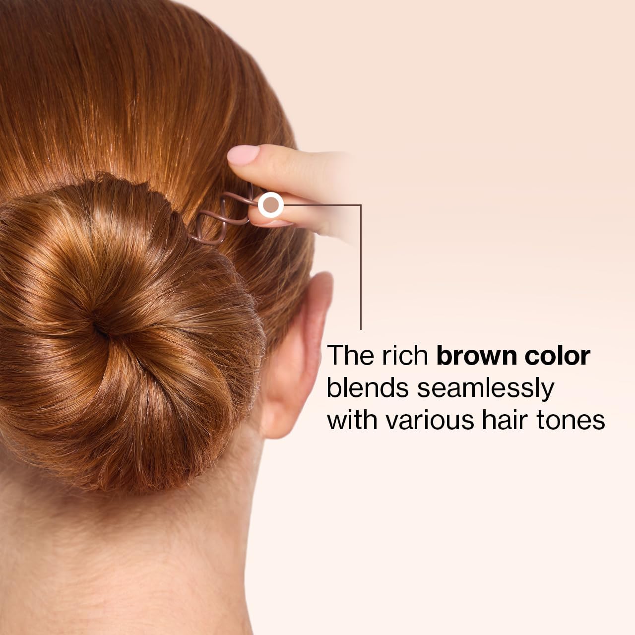 Kitsch Spiral Bobby Pins for Girls and Women - Hair Bun Maker | Rounded Tips, Chip-Resistant Bun Twist Spiral Hair Pins | Secure Hold All-Day | Ideal Gifts for Women - 3Pcs, Brown