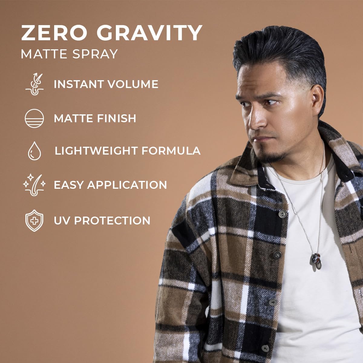 MANE TAME Zero-Gravity 7oz Matte Finish Spray - Adds Instant Fullness, Volume, Texture, and UV Protection for Thicker, Styled Hair