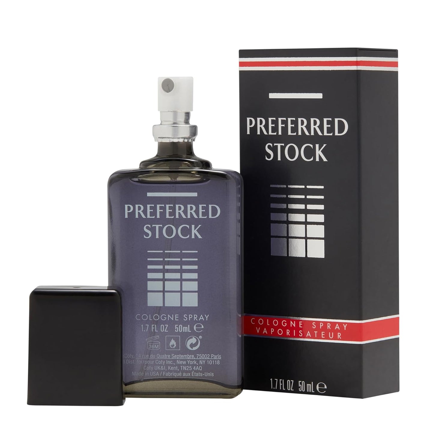 Stetson Preferred Stock - Cologne Spray for Men - Leathery, Woody, and Casual Aroma with Fragrance Notes of Cypress, Balsam Fir, and Sandalwood - 1.7 Fl Oz