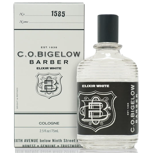 C.O. Bigelow Elixir White Cologne for Men, Spice & Citrus Fragrance, Long Lasting Men's Cologne, Elixir Perfume for Men, 2.5 Fl Oz