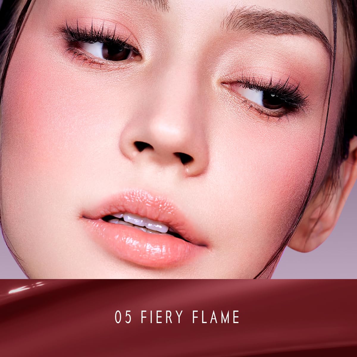 Liquid Blush Makeup for Cheeks, Natural Matte Finish, Blush Tint Stick, Multi-Use, Long-Lasting Lip & Cheek Makeup, Lightweight (05 FIERY FLAME)