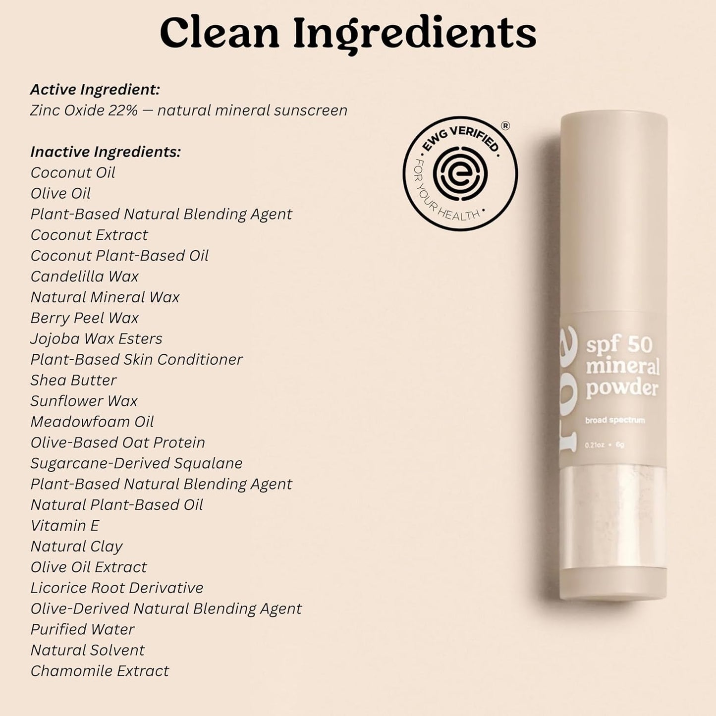 Roe Wellness- Kids SPF 50 Brush On Mineral Sunscreen Powder EWG Certified, Non-Toxic, Reef-Friendly, Easy to Apply for Kids, Babies & Parents (2Pack)