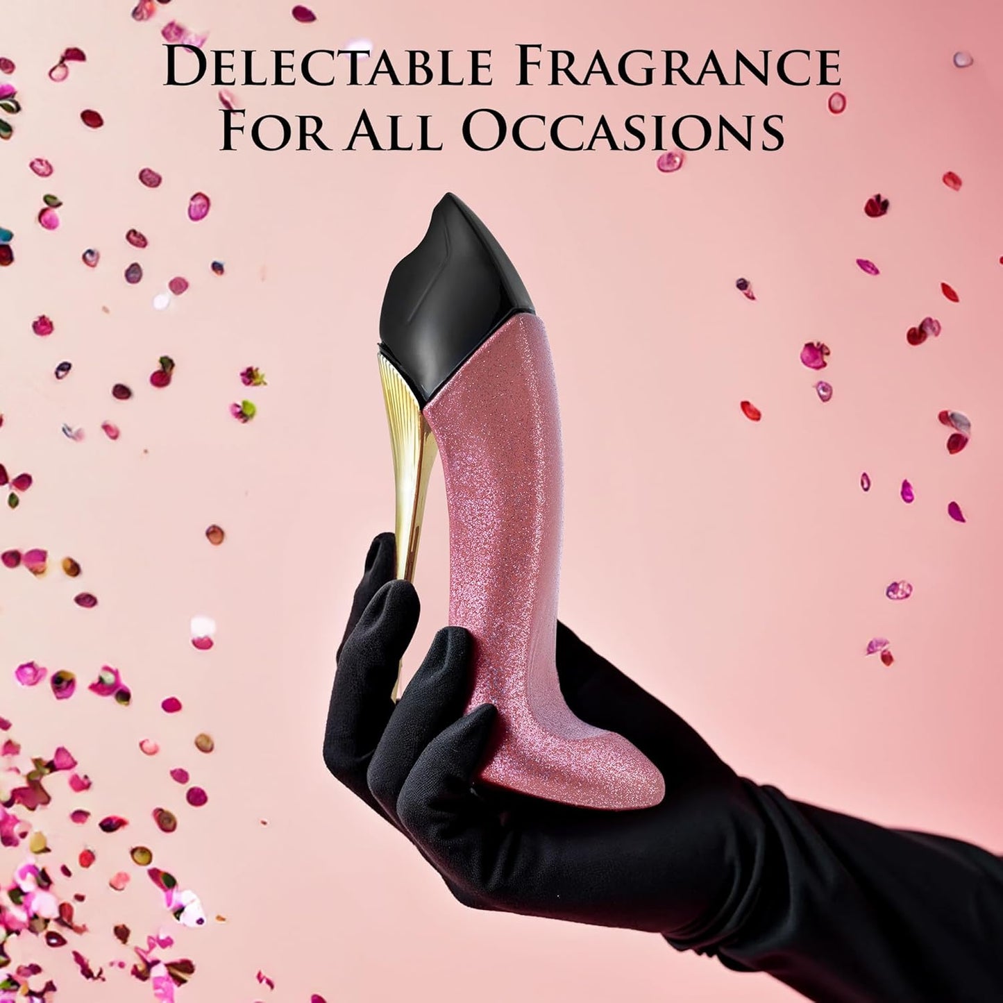 Bad Girl Glitter Edition - Oriental Floral Fragrance For Women - Top Notes of Almond, Coffee, Bergamot & Lemon - Base Scent of Tonka Bean, Cacao, Vanilla, Cashmere & Cinnamon - Elegant 100ml Bottle