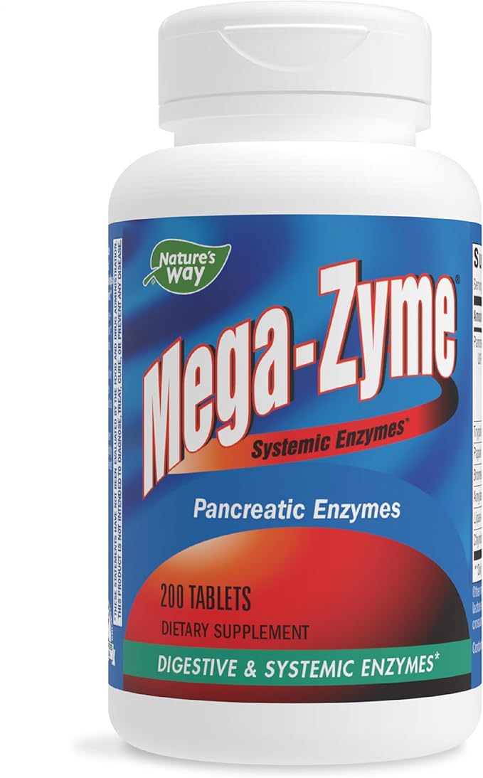 Nature's Way Mega-Zyme, Pancreatic & Systemic 200 Tablets