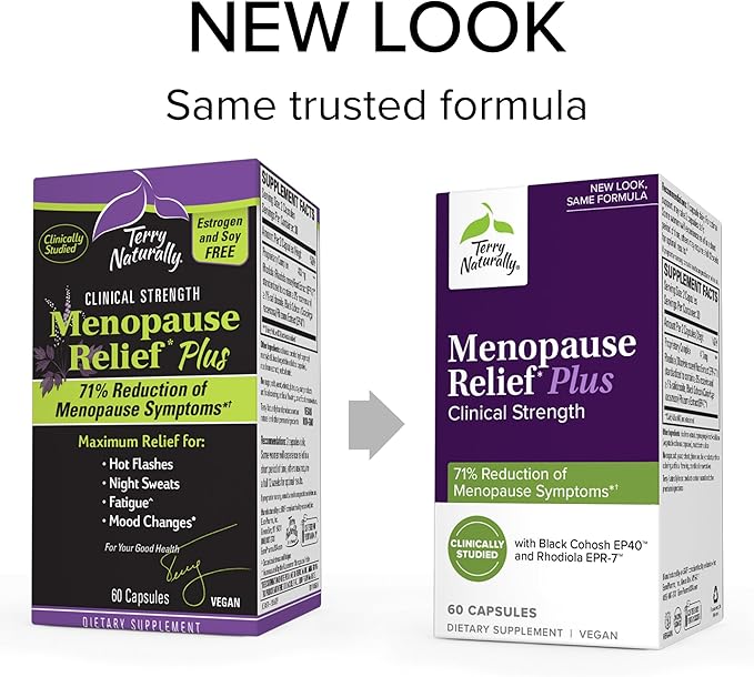 Terry Naturally Menopause Relief Plus 60 Capsules, 2 - 60 Total