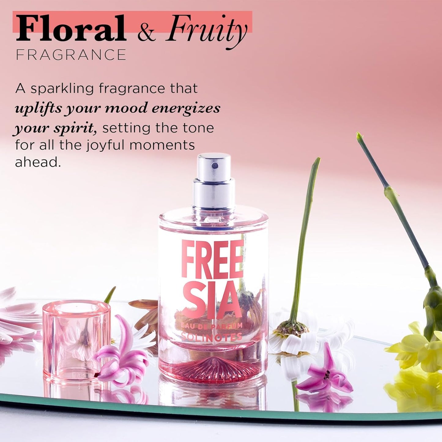 SOLINOTES Freesia Perfume for Women - Eau De Parfum | Delicate Floral and Soothing Scent - Made in France - Vegan - 1.7 fl.oz