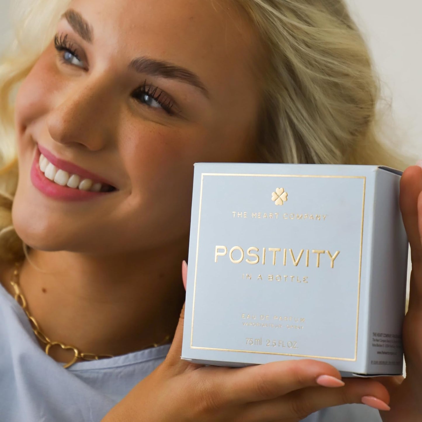 THE HEART COMPANY POSITIVITY in a bottle | Fresh Perfume for women | Vegan Gifts for women | Women's Eau de Parfum Spray 75ml - 2.5 fl oz.