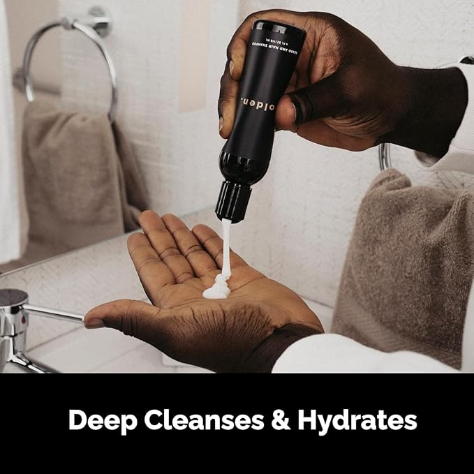 Golden Grooming Co. Everyday Grooming Bundle for Textured Hair & Melanin-Rich Skin | Essential Beard & Skincare Kit with Beard Shampoo, Face Wash, Beard Oil, Body Wash & Beard Balm