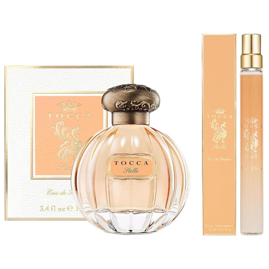 Tocca Stella Perfume Set for Women, 100 ml (3.38 oz) + 10 ml (0.34 oz) - Fresh Floral, Blood Orange, Freesia, Spicy Lily ($172 Value)