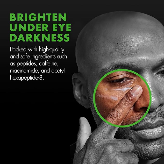 Tiege Hanley Mens Under Eye Cream for Dark Circles, EYES (2-Pack) - Eye Cream for Puffiness & Bags Under Eyes - Firming Anti-Aging Eye Wrinkle & Fine Lines Cream - Tightening Eye Bags Treatment (2)