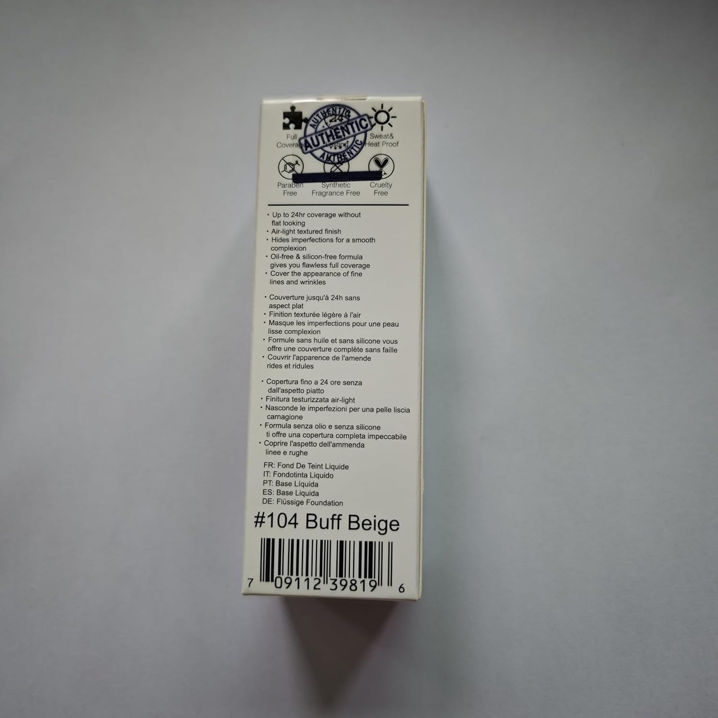 5PCS Liquid Foundation Set - Matte Full Coverage Oil Control Breathable Invisible Cover Concealer with Face Primer, Foundation Brush, Makeup Sponge (101 Porcelain Makeup Set)