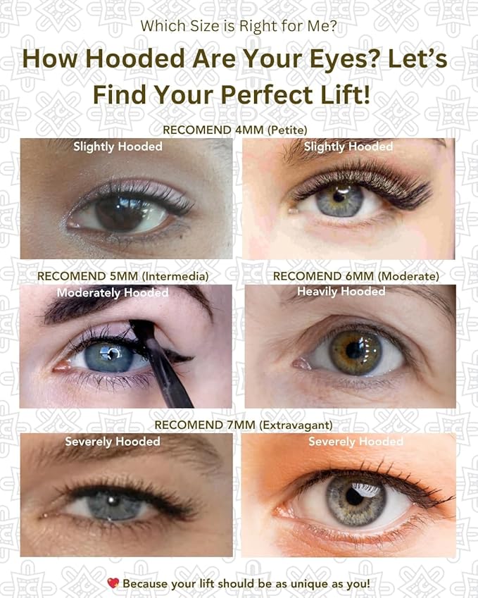 SeeRa: Instant Lifting Eyelid Tape for Hooded & Droopy Eyes - Hypoallergenic, Waterproof, Invisible Eye Lift Strips, Non-Surgical, Eyelid Lifters & Stickers-90pcs (4mm-7mm) (5mm-Intermediate)