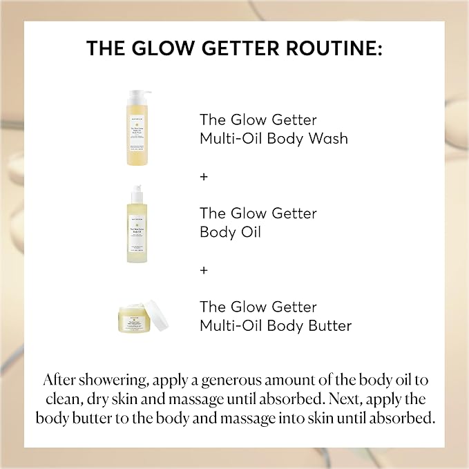 Naturium The Glow Getter Body Oil, Multi-Oil for Intense Nourishment, Hydrating & Moisturizing Formula, Vegan & Cruelty-Free, 3.4 oz