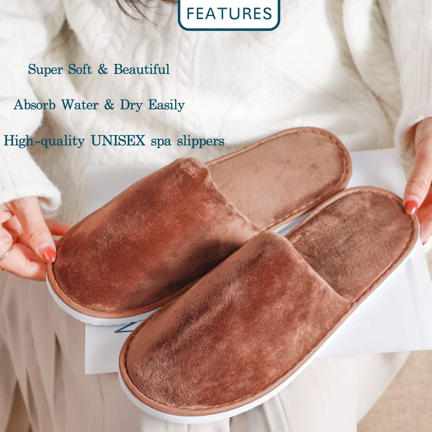 6-10 Pairs Spa Slippers, Non Slip Disposable Slippers For Guest, Washable Reusable, Which Can Be Used As Women Men, House, Indoor, Bathroom, Bedroom, Hotel, Bride Slippers