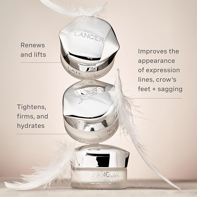 Lancer Skincare Gravity Defying Eye Cream with Lifting Complex, Firming & Hydrating Under Eye Cream for Lifting, Crow's Feet & Expression Lines (.5 Oz)