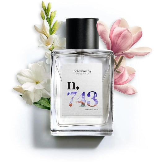 Noteworthy n,743 Shine On Eau De Parfum – Tuberose, Magnolia, Jasmine | Sophisticated, Warm Fragrance for Any Occasion | Long-lasting Unisex Perfume for Women & Men (100ml)